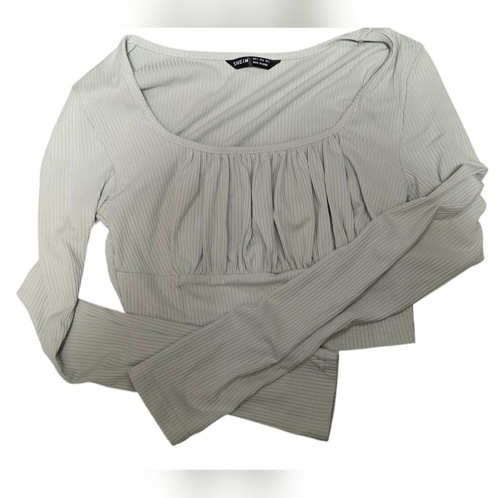 SHEIN Crop Top Long Sleeve